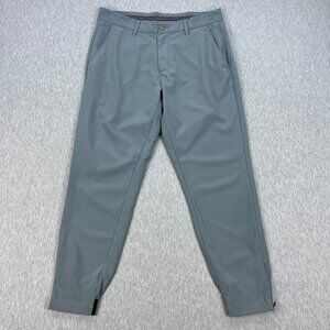 Primo Joggers Mens 32 Short *Fits 32x27 Light Gray Tapered Stretch Golf Horvat